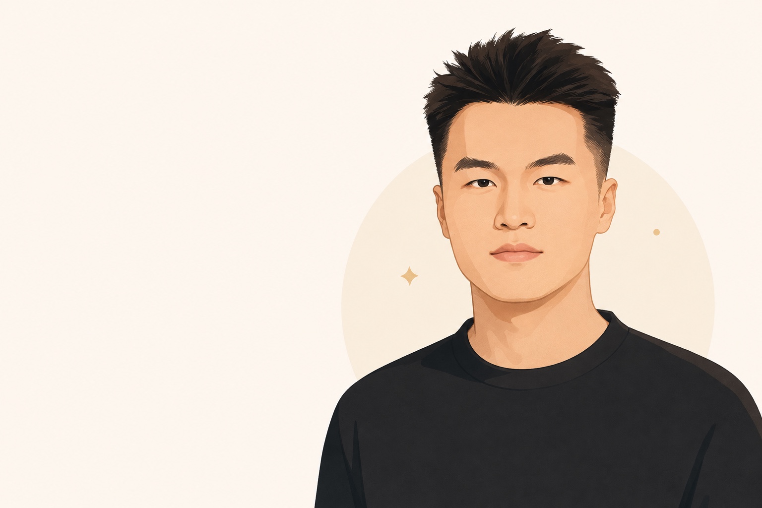 Vincent 陈永轩的人像插画